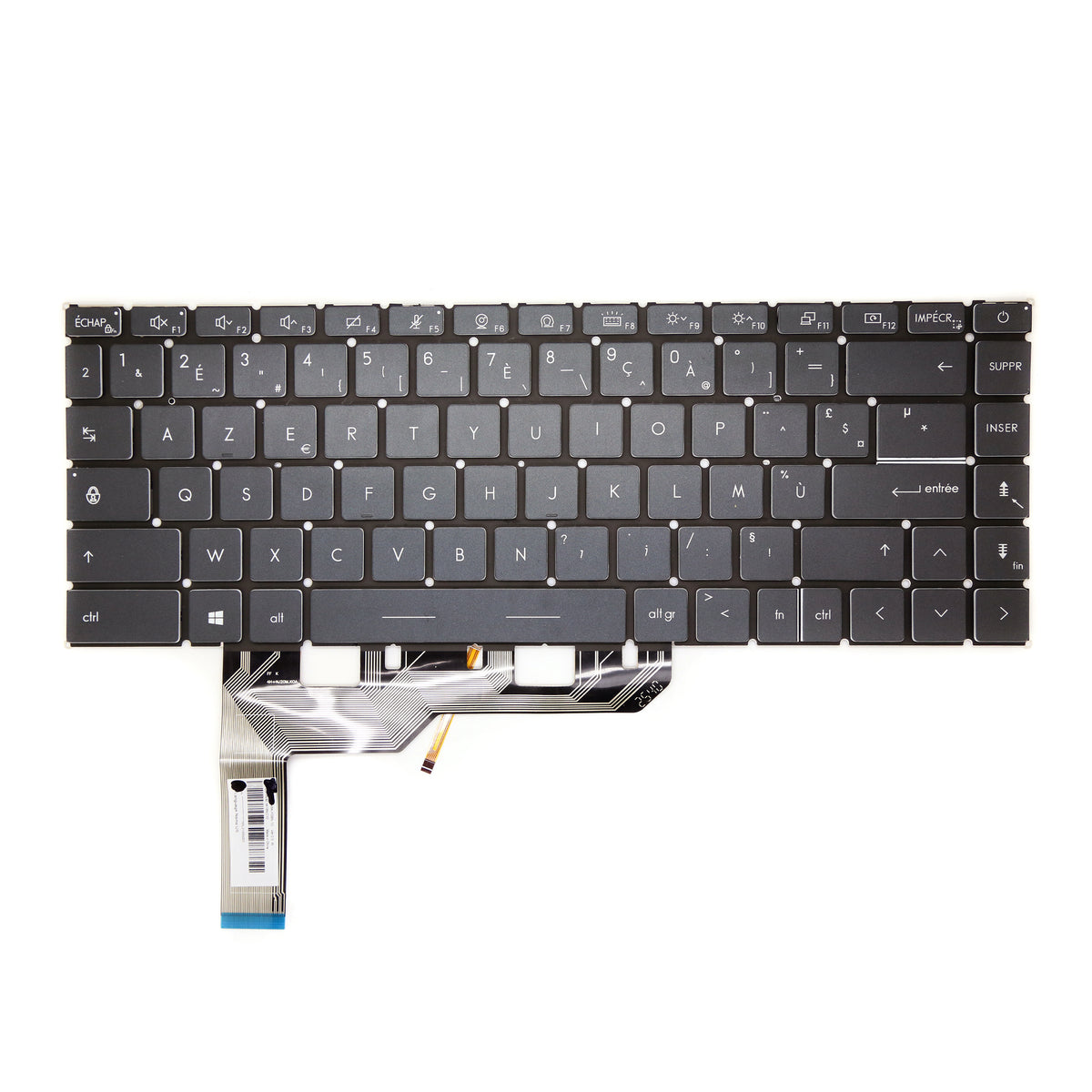CLAVIER FRANÇAIS AZERTY POUR PC PORTABLE MSI MODERN 14 - B4M B4MW B5M - 6037B0167101 + rétro