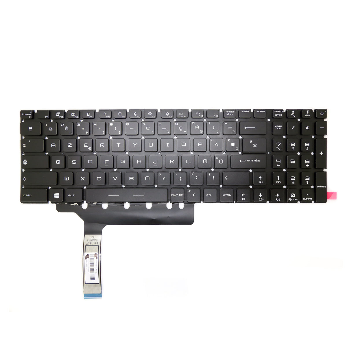 CLAVIER FRANÇAIS AZERTY POUR PC PORTABLE MSI GP76 / GE76 / GS76 / GL76 + rétro-1