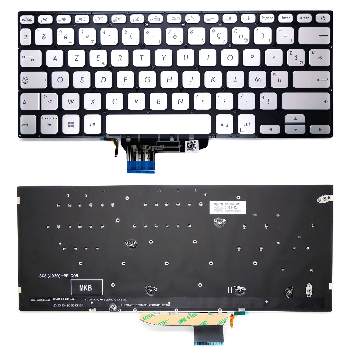 CLAVIER FRANÇAIS AZERTY POUR PC PORTABLE ASUS VIVOBOOK S14 S430U / S430UA / S430UF / S430UN / X430 + rétro-1