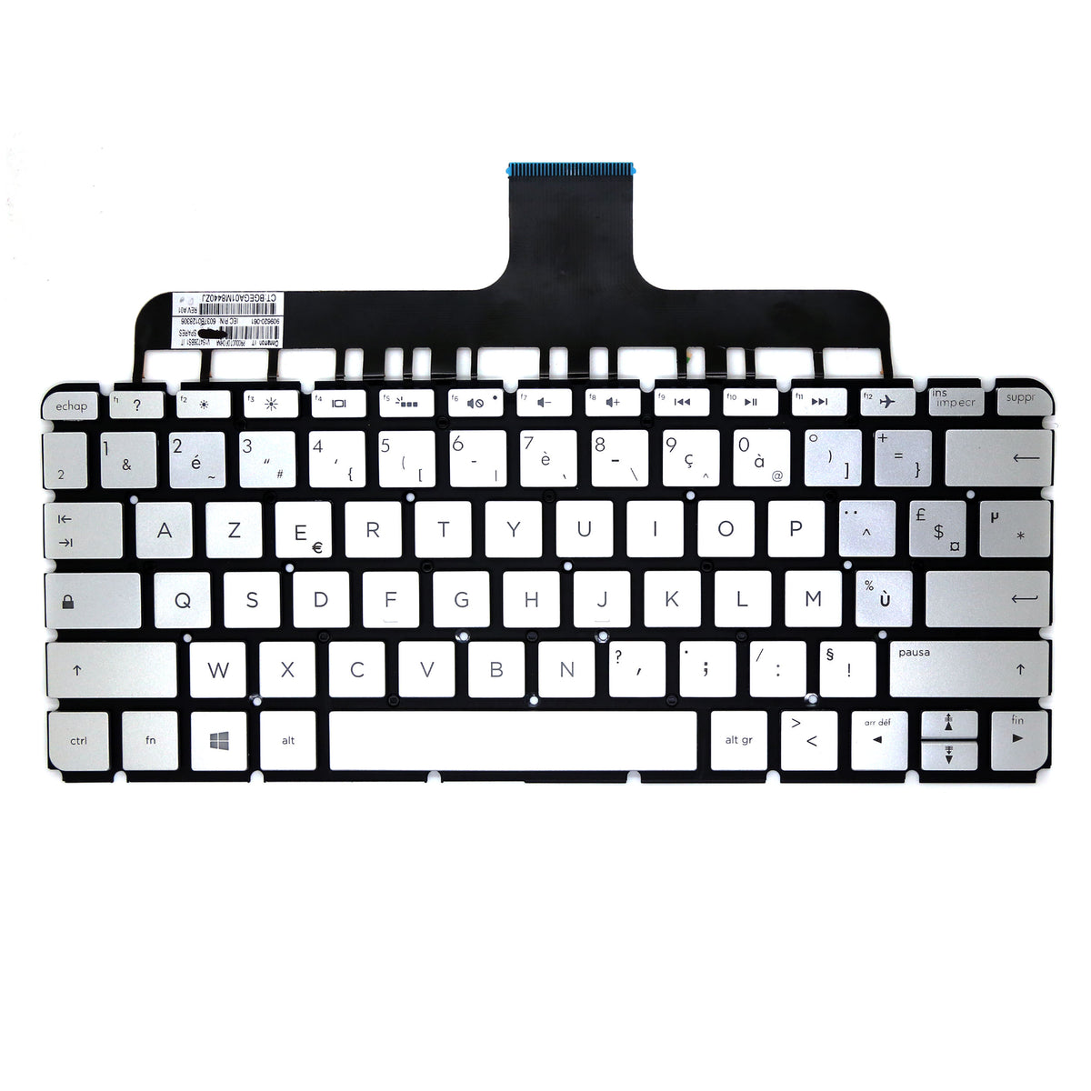 CLAVIER FRANÇAIS AZERTY POUR PC PORTABLE HP ENVY 13-AB / 13-AB000NF / 13-AB001NF / 13-AB002NF + rétro