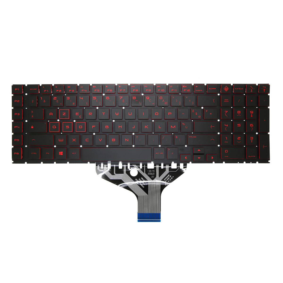 CLAVIER FRANÇAIS AZERTY POUR PC PORTABLE HP OMEN 17-CB / 17-CB1000 + rétro