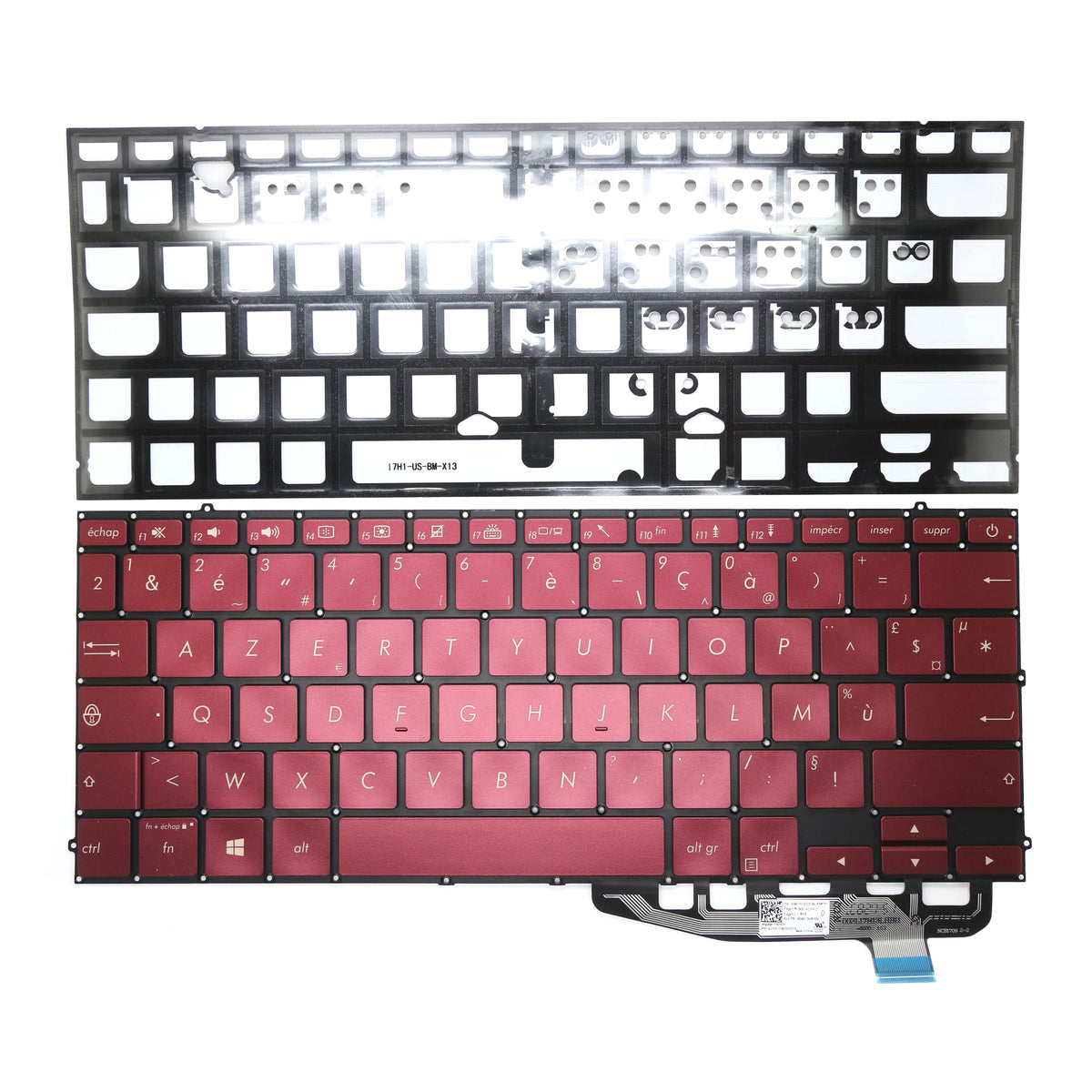 CLAVIER FRANÇAIS AZERTY POUR PC PORTABLE ASUS ZenBook UX391U / UX391UA / UX391F / UX391FA + rétro-1