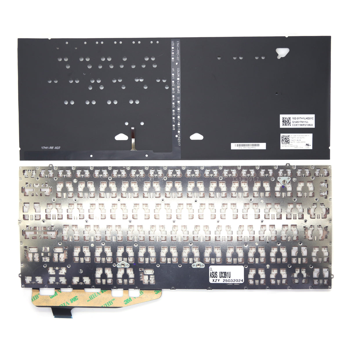 CLAVIER FRANÇAIS AZERTY POUR PC PORTABLE ASUS ZenBook UX391U / UX391UA / UX391F / UX391FA + rétro
