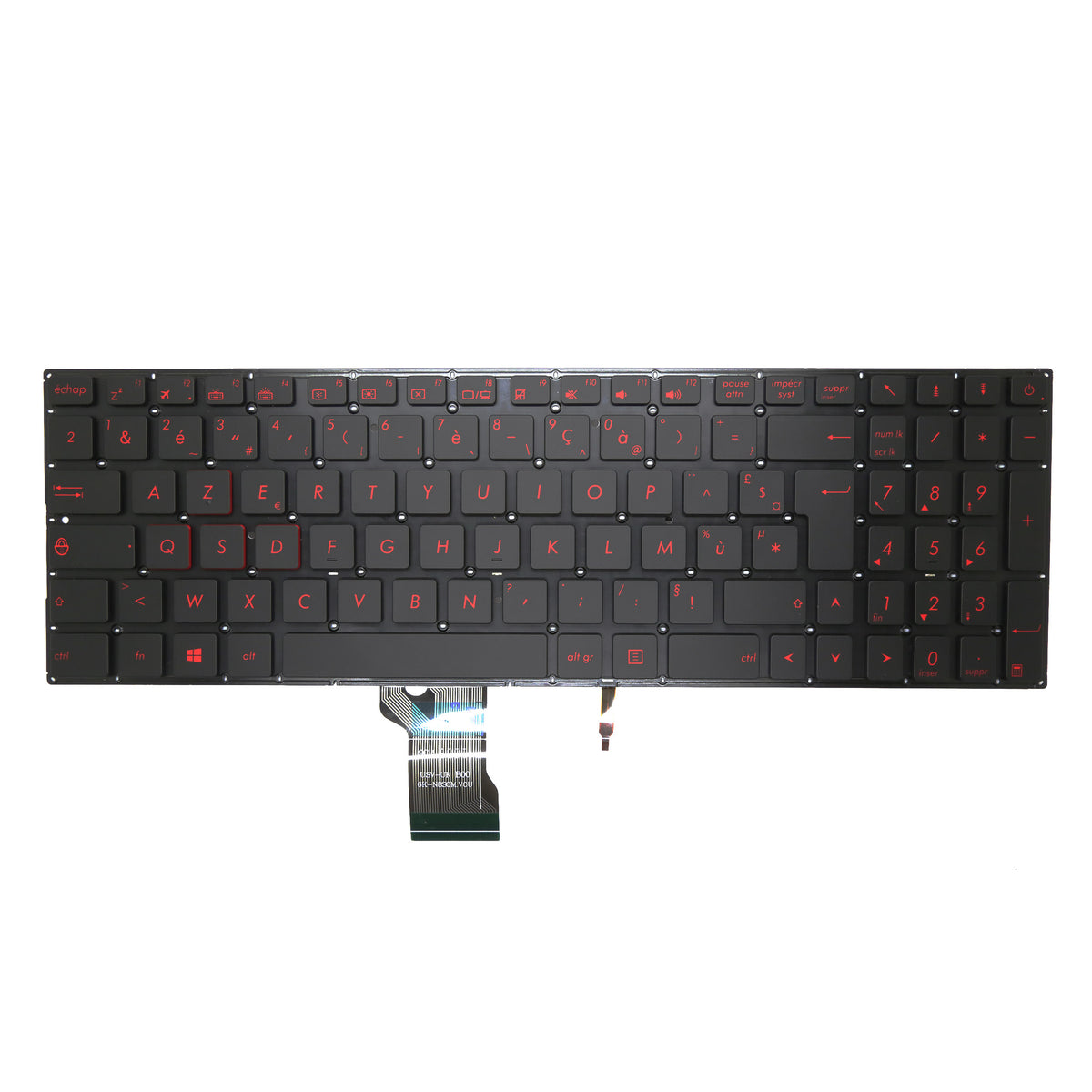 CLAVIER FRANÇAIS AZERTY POUR PC PORTABLE ASUS FX502 / FX502VE / FX502VM / FX502VD / FX502V / FX502VS + rétro