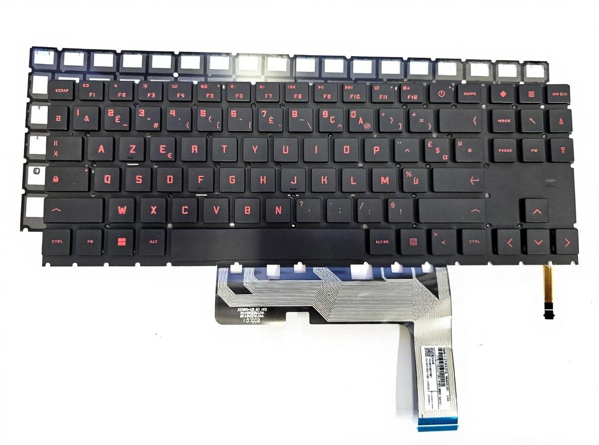 CLAVIER FRANÇAIS AZERTY POUR PC PORTABLE HP OMEN 15-EN / 15Z-EN / 15-EN0010CA / 15-EK / 16-B / 16-C + rétro-1
