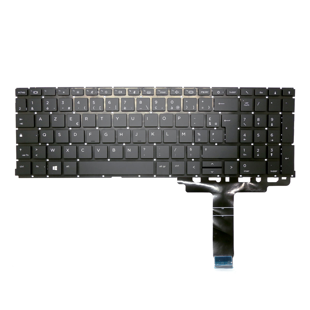 CLAVIER FRANÇAIS AZERTY POUR PC PORTABLE HP PROBOOK 450 G8 / 450 G9 / 455 G8 / 455 G9-2