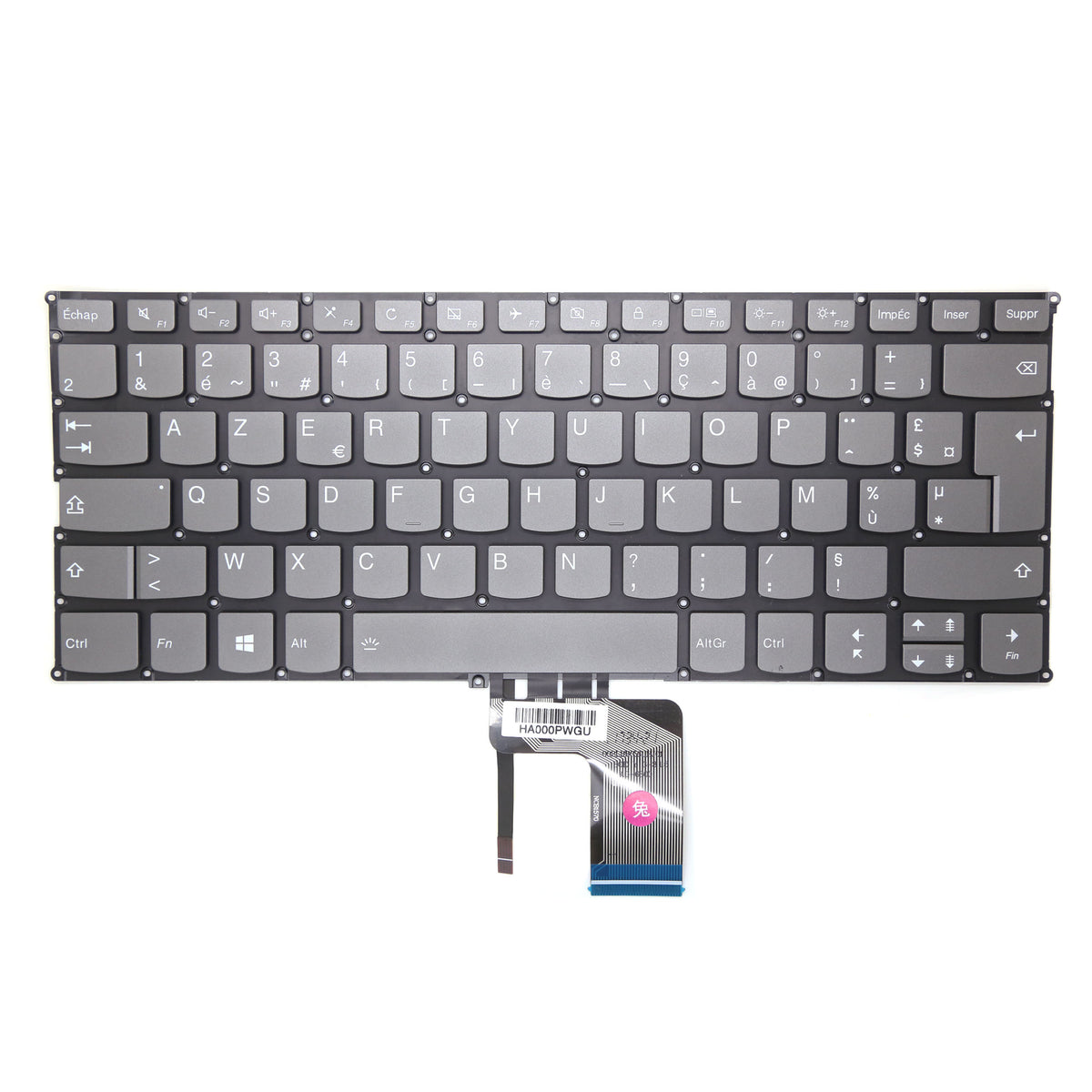 CLAVIER FRANÇAIS AZERTY POUR PC PORTABLE LENOVO YOGA 720-12IKB / 720-13IKB - SN20M61406 / LCM16K5 / PK131YJ1B18-1