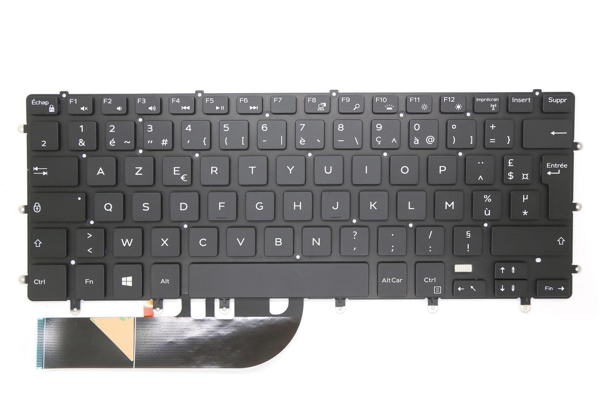 CLAVIER FRANÇAIS AZERTY POUR PC PORTABLE DELL XPS 15 7590 / 9550 / 9560 / 9570 - 0F6N3V + rétro-1