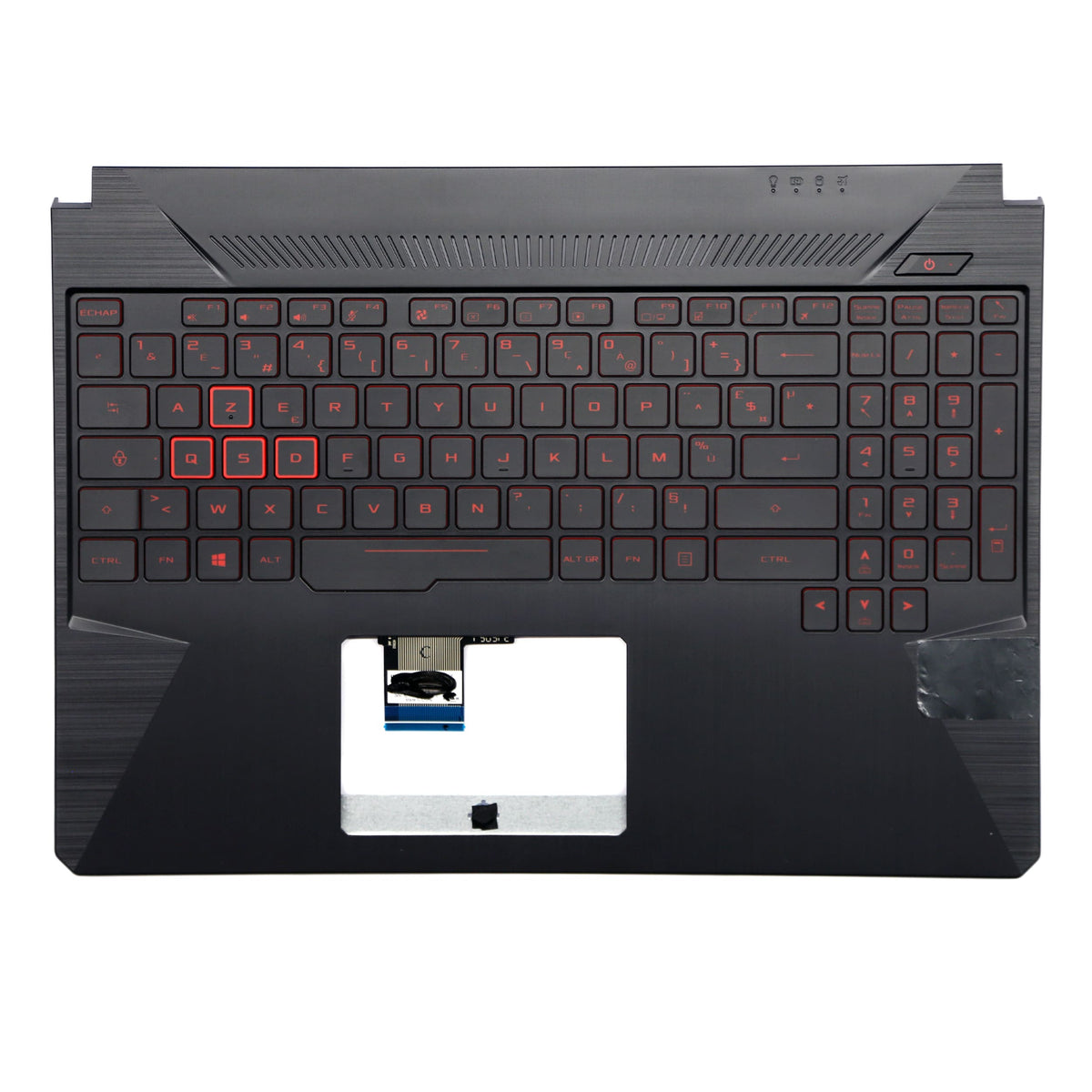 TOPCASE CLAVIER FRANÇAIS AZERTY POUR PC PORTABLE ASUS TUF TUF505G / TUF505GD / TUF505GE / TUF505GM / TUF505D + rétro