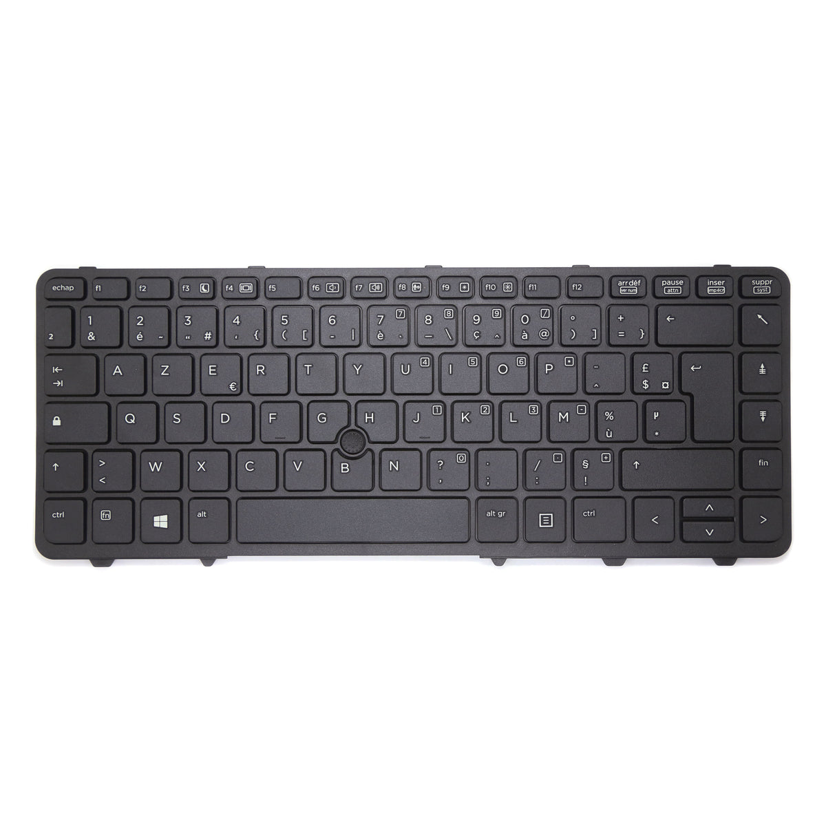 CLAVIER FRANÇAIS AZERTY POUR PC PORTABLE HP PROBOOK 640 G1 / 645 G1 - 738688-051 + TRACKPOINT
