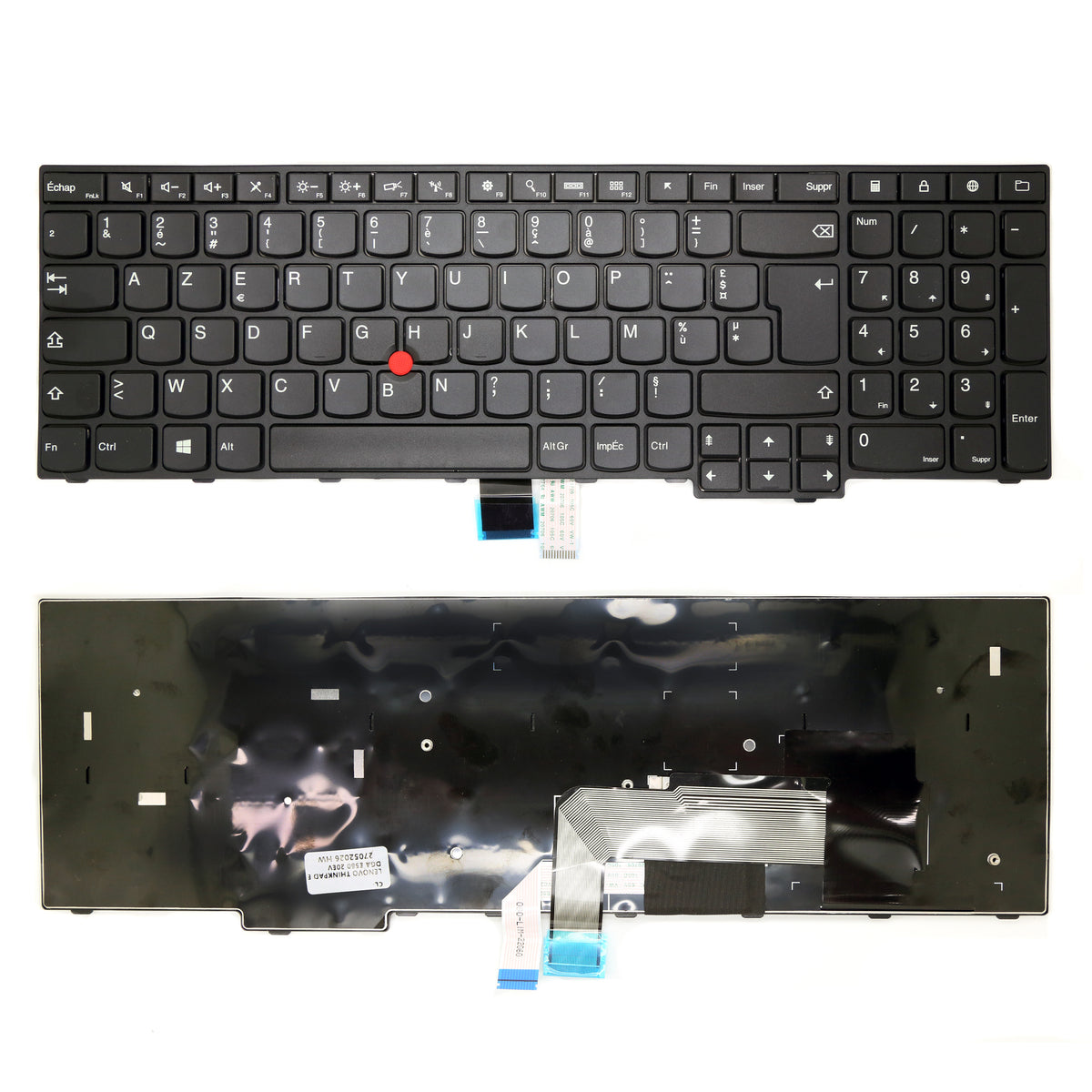 CLAVIER FRANÇAIS AZERTY POUR PC PORTABLE LENOVO THINKPAD EDGE E550 / E550C / E555 / E555C