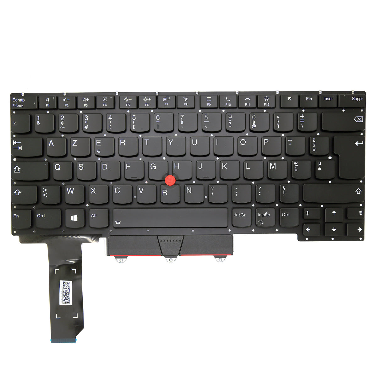 CLAVIER FRANÇAIS AZERTY POUR PC PORTABLE LENOVO THINKPAD E14 GEN 2 (TYPE 20T6 20T7 20TA 20TB) - SN20W68515-01 / V185920FK1 / PK131HJ1B16-1