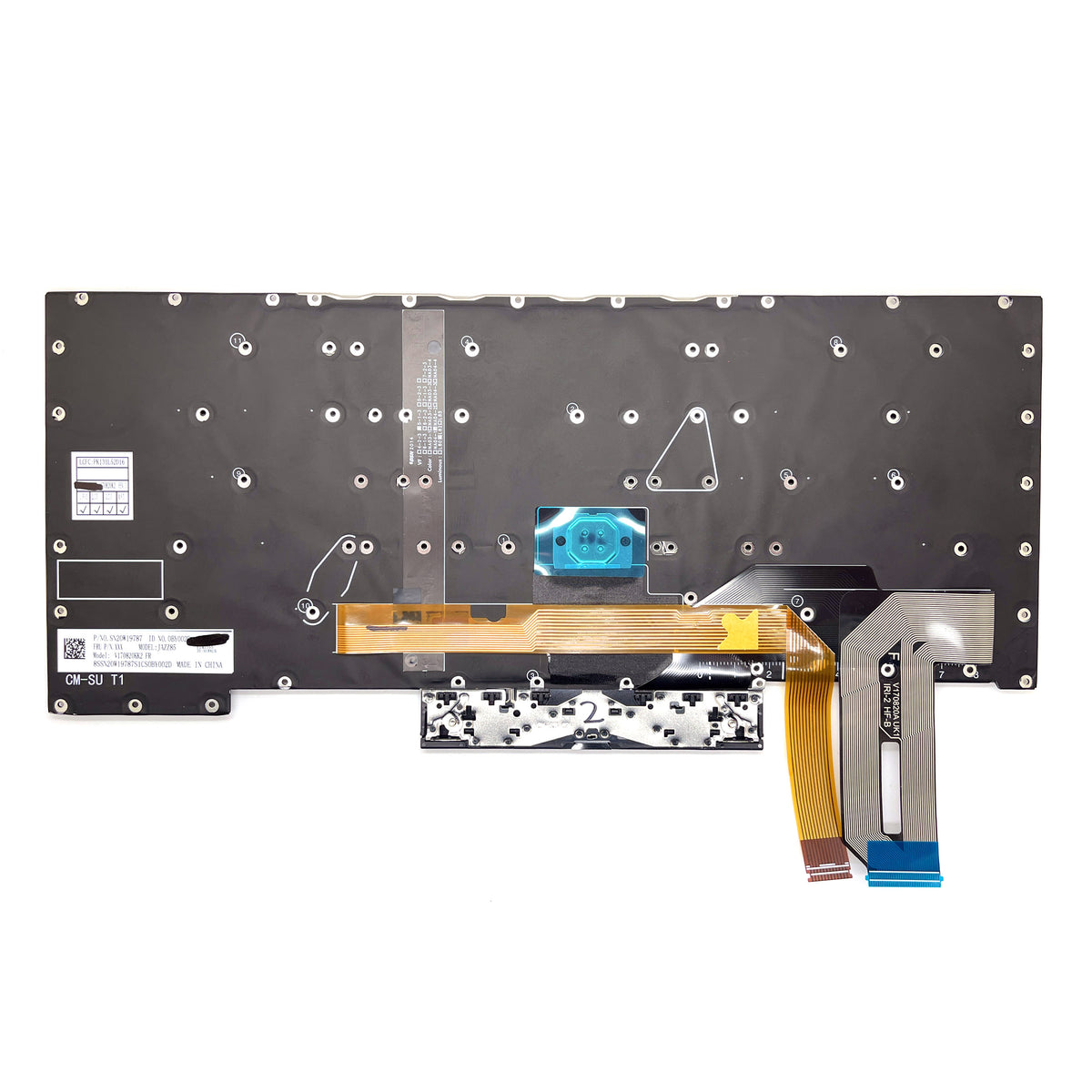 CLAVIER FRANÇAIS AZERTY POUR PC PORTABLE LENOVO THINKPAD X1 EXTREME GEN3 20TK / 20TL SERIES-2