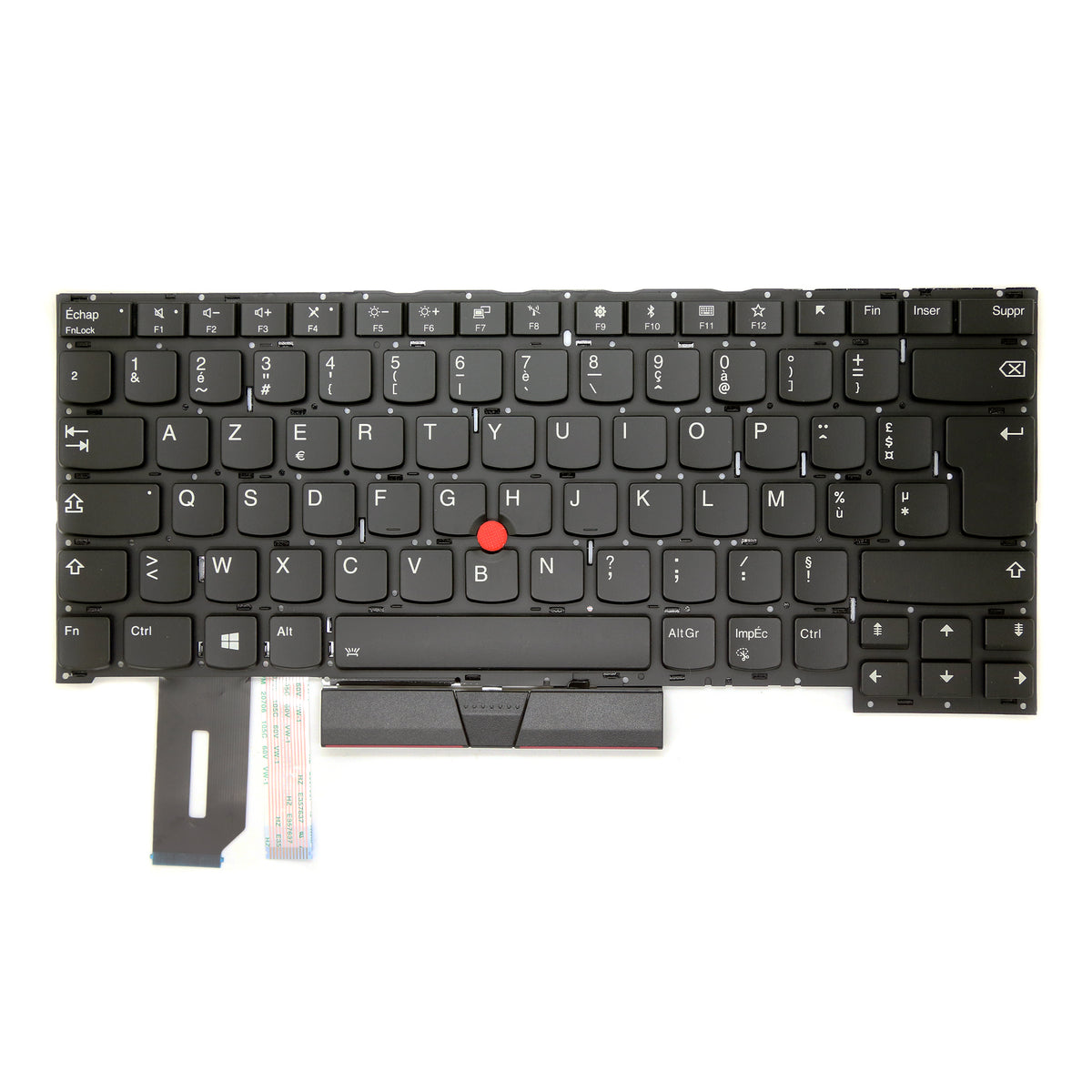 CLAVIER FRANÇAIS AZERTY POUR PC PORTABLE LENOVO THINKPAD T490S / T495S + rétro
