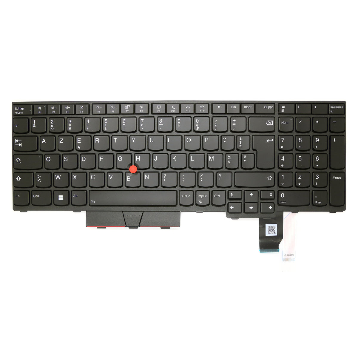 CLAVIER FRANÇAIS AZERTY POUR PC PORTABLE LENOVO THINKPAD P15V /T15P GEN1 / GEN2 / GEN3 + rétro