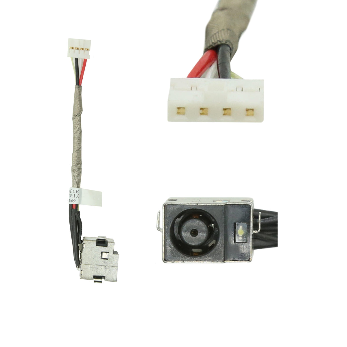 CONNECTEUR D'ALIMENTATION POUR PC PORTABLE HP PAVILION DV3-2000 - 531810-001 / DC301006300 / DC301006C00-1