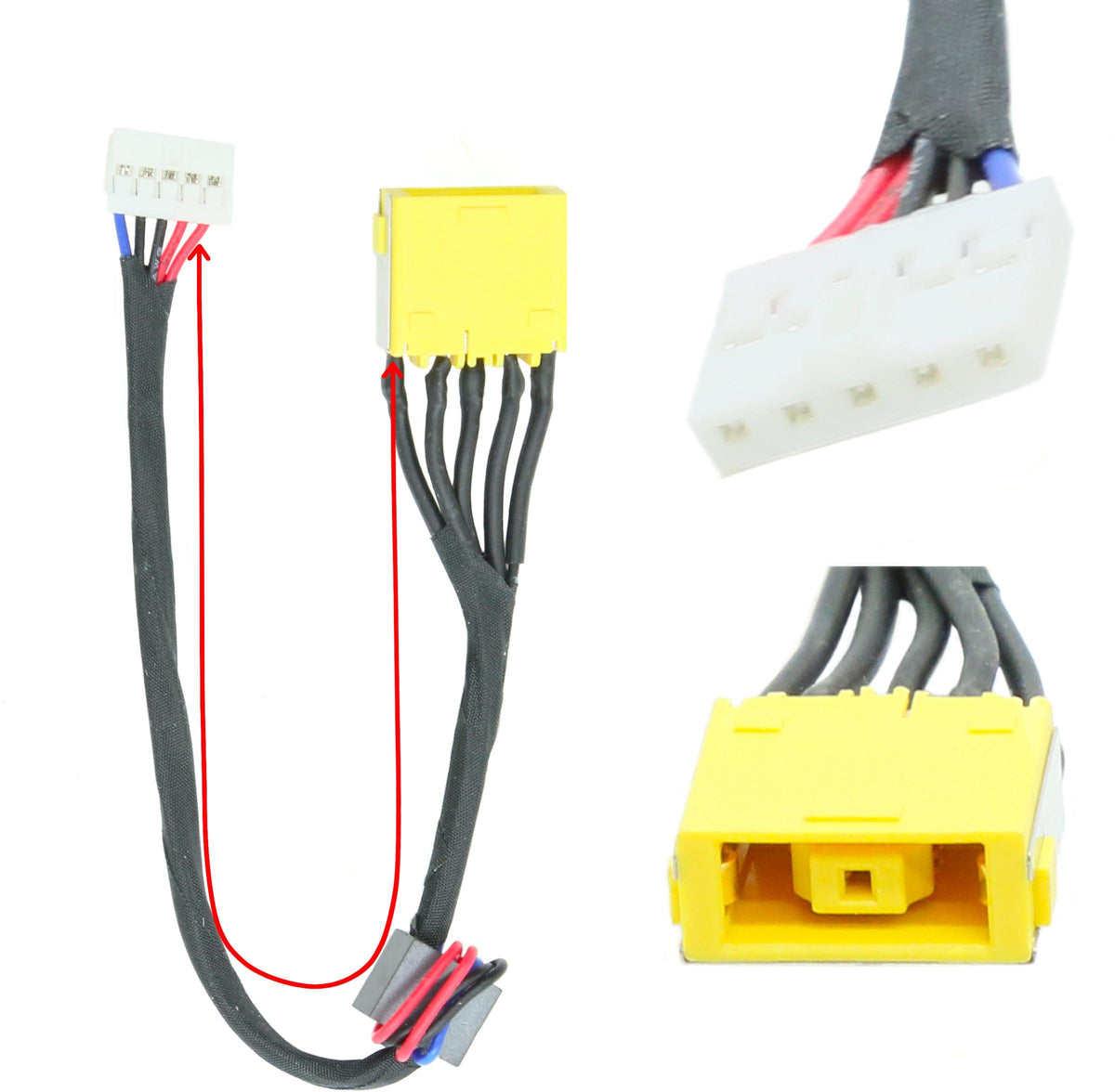 CONNECTEUR D'ALIMENTATION POUR PC PORTABLE LENOVO ERAZER Z501 / Z505-1