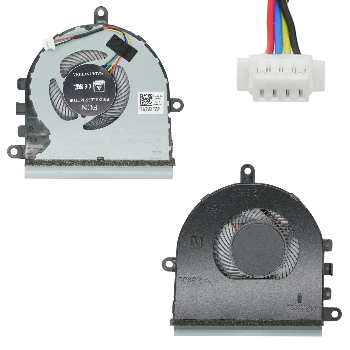 VENTILATEUR CPU POUR PC PORTABLE DELL INSPIRON 15 5570 / 15 5575 / 15 5593 - DELL VOSTRO 15 3583 / 15 3584 / 15 3585