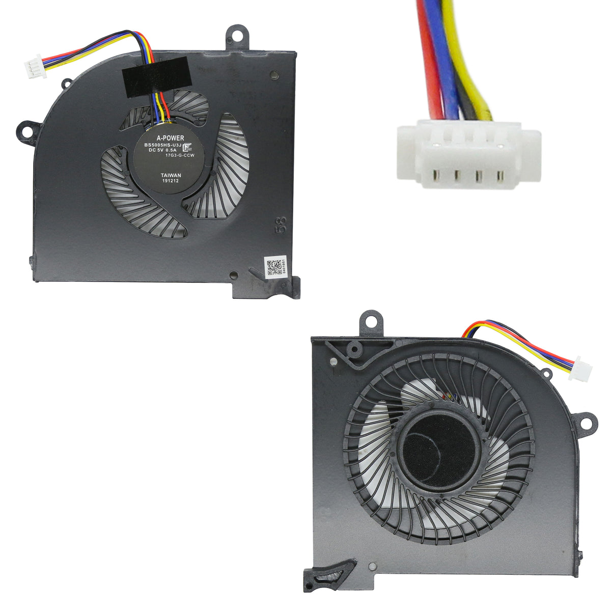 VENTILATEUR CPU POUR PC PORTABLE MSI GS65 SERIES