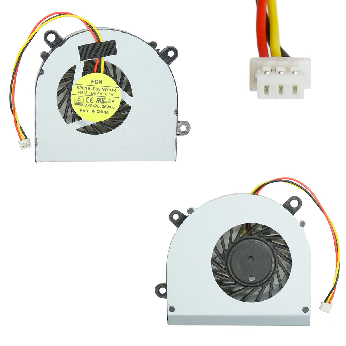 VENTILATEUR CPU POUR PC PORTABLE MSI GE620 / CR650 / FX600 / FX610 / FX603 / FX620 / E6205D - MS-16GB