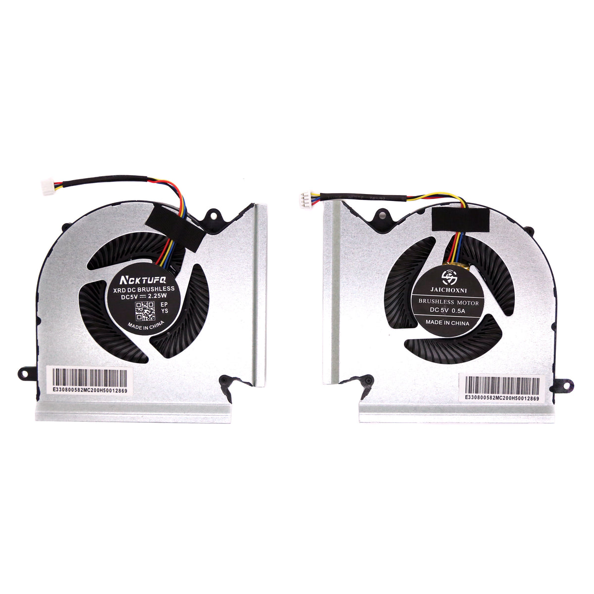 VENTILATEURS CPU & GPU POUR PC PORTABLE MSI GE66 / GP66 / GL66 / MS-1541 / MS-1542 / MS-1543 PABD08008SH / N453 / N454