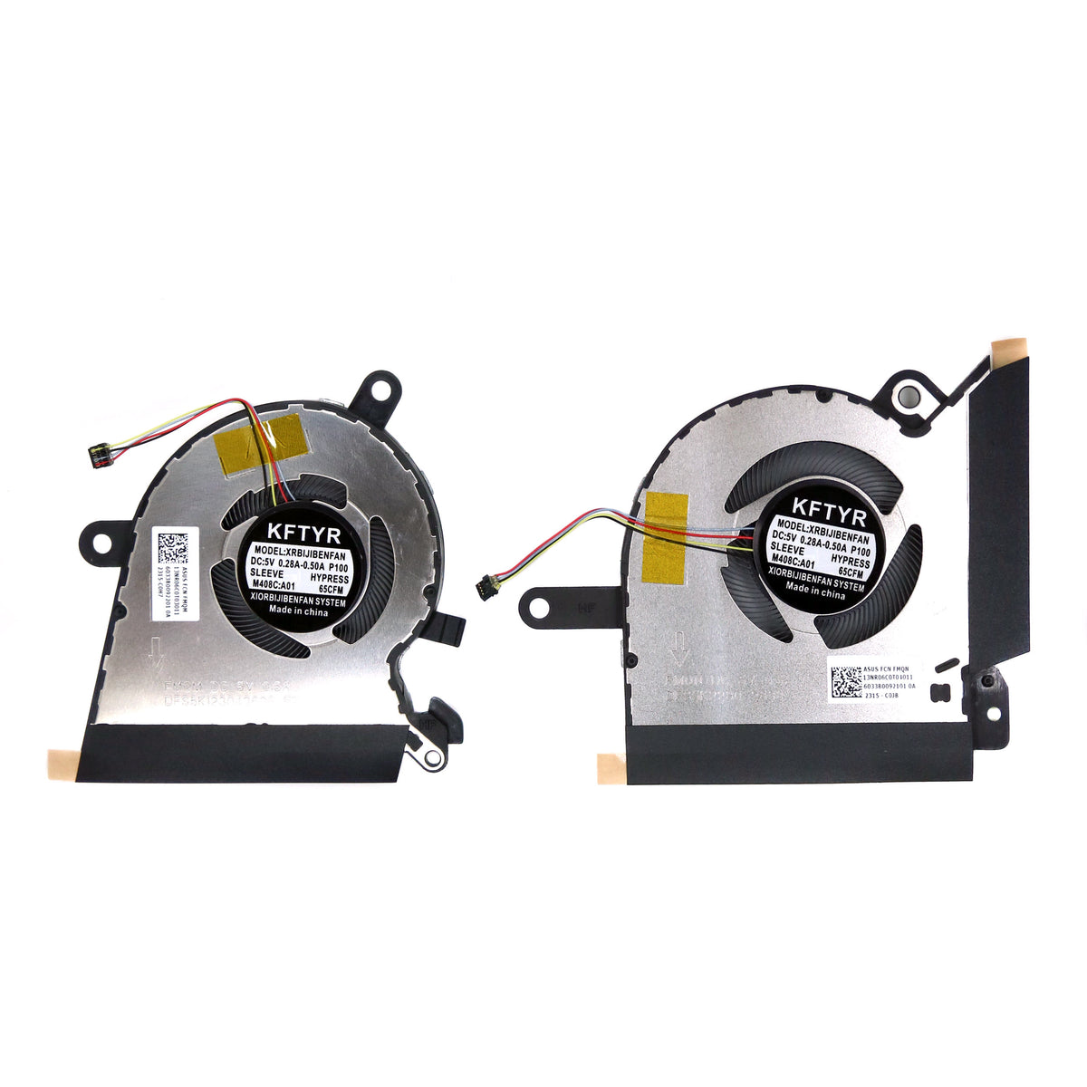 VENTILATEURS CPU & GPU POUR PC PORTABLE ASUS ROG FLOW X13 GV301 / GV301Q / GV301QC / GV301QE / GV301QH SERIES