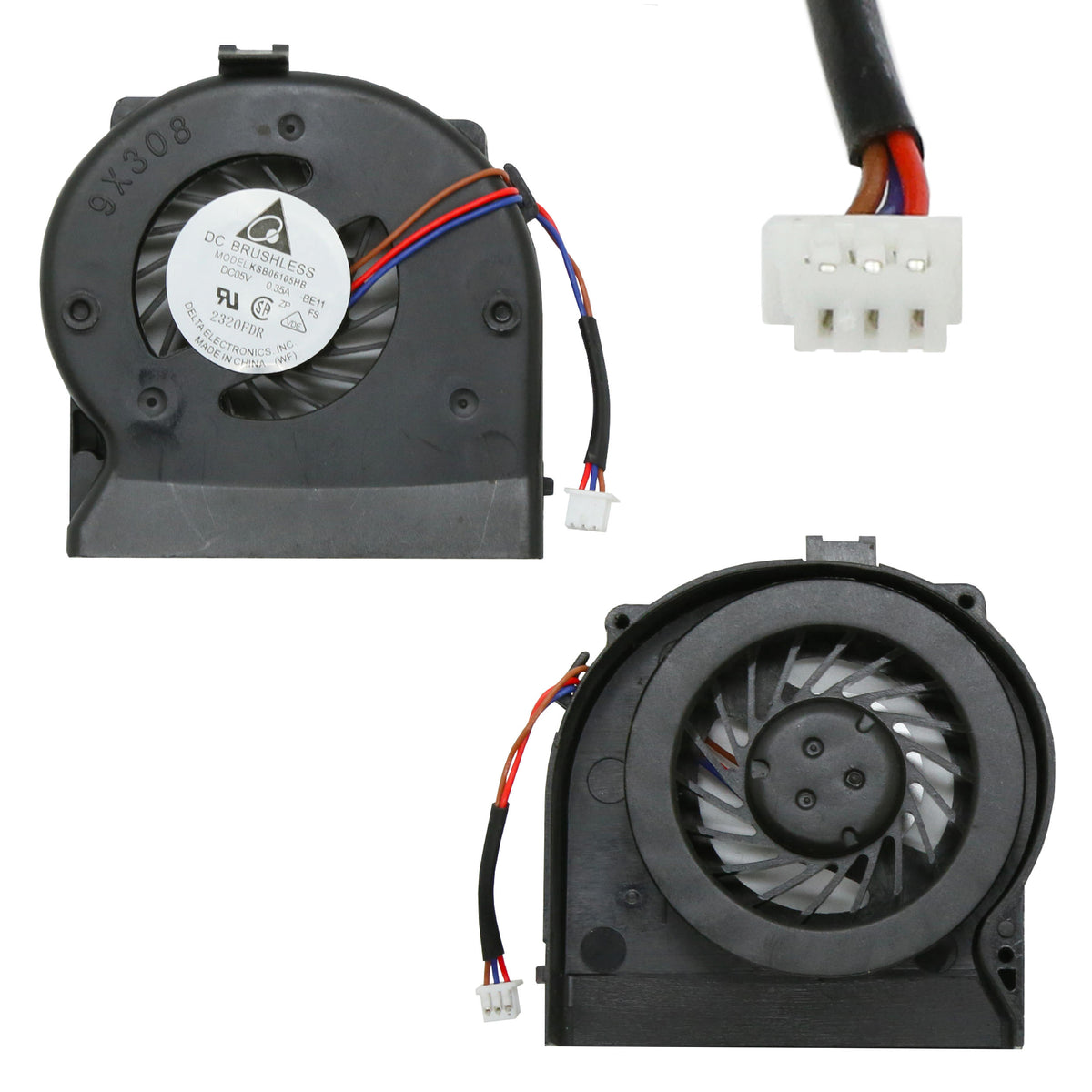 VENTILATEUR CPU POUR PC PORTABLE LENOVO THINKPAD X200 / X200S / X201 / X201T - 44C9549 / 44C9550 / 45N4782 / 60Y5422 SERIES
