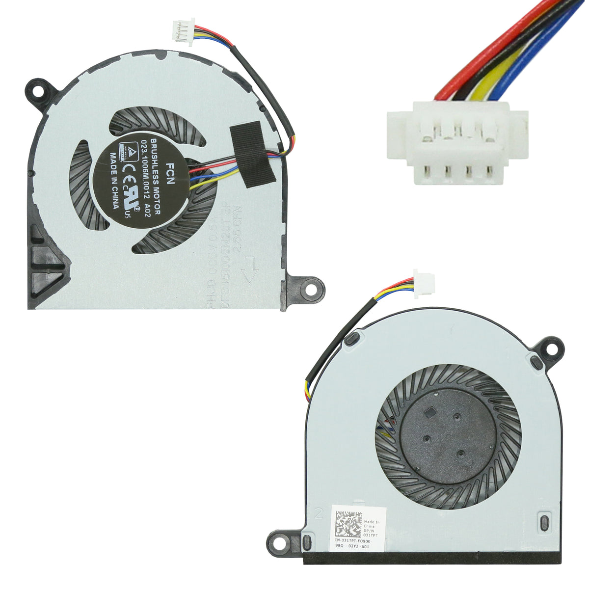 VENTILATEUR CPU POUR PC PORTABLE DELL INSPIRON 13 5368 / 13 5378 / 13 5379 / 13 7368 / 13 7375 / 13 7378 / 13 7379