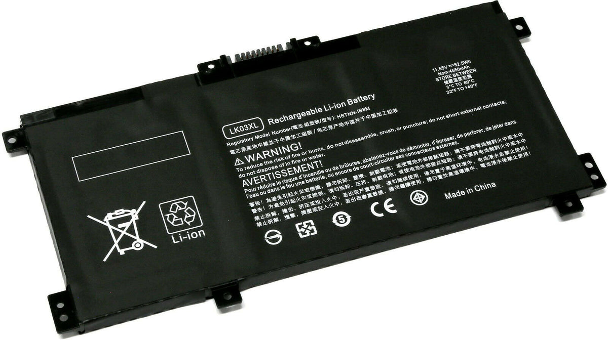 BATTERIE POUR PC PORTABLE HP Envy 15-BP / Envy 17-AE / Envy 17-BP - HSTNN-IB8V / HSTNN-LB7U / HSTNN-LB8J / HSTNN-UB70 / HSTNN-UB71 / HSTNN-UB7I - 11.55V 4550mAh-1