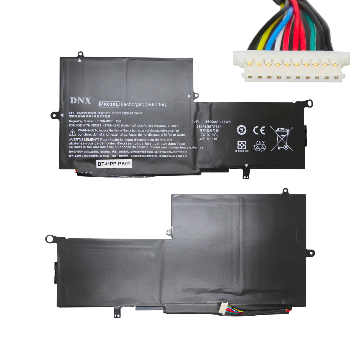 BATTERIE POUR PC PORTABLE HP Spectre Pro x360 Gen 1 / Spectre Pro 13 Gen 1 / Spectre Pro x360 Gen 2 - 788237-2C2 / 6789116-005 / 788237-2C1 / 789116-005 / HSTNN-DB6S / PK03056XL - 11.4V 3600mAh-1