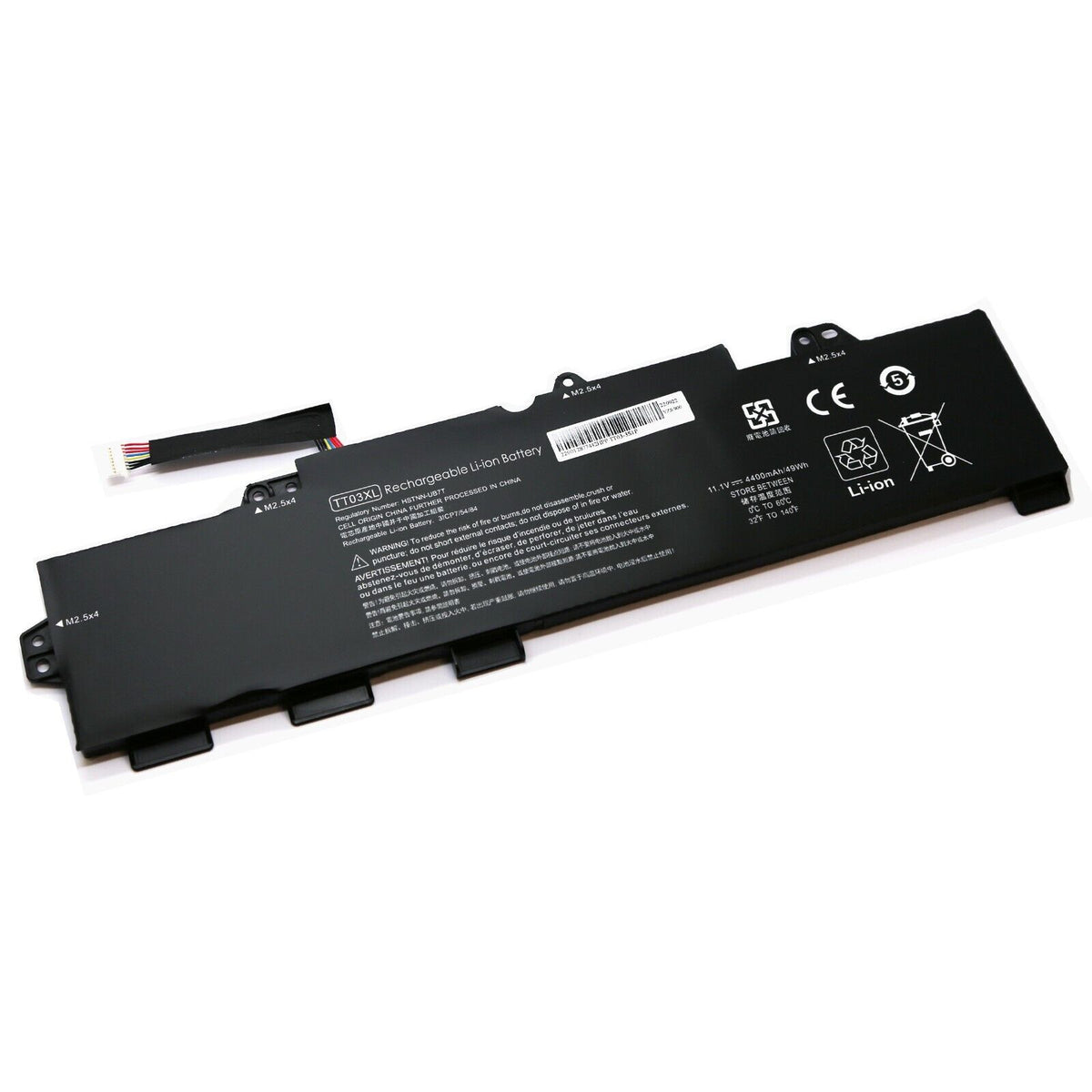 BATTERIE POUR PC PORTABLE HP ZBook 15U G5 Mobile Workstation / ZBook 15U Gen 5 - HSTNN-DB8K / HSTNN-LB8H / TT03056XL / TT03XL - 11.1V 4400mAh-1