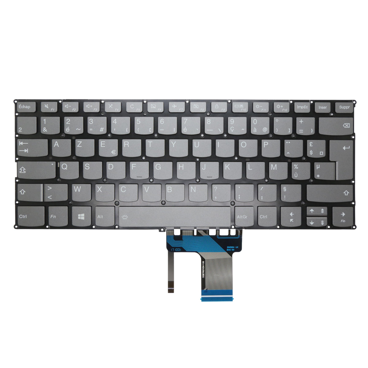 CLAVIER FRANÇAIS AZERTY POUR PC PORTABLE LENOVO IDEAPAD 720S-14IKB - 9Z.NDULN.B01